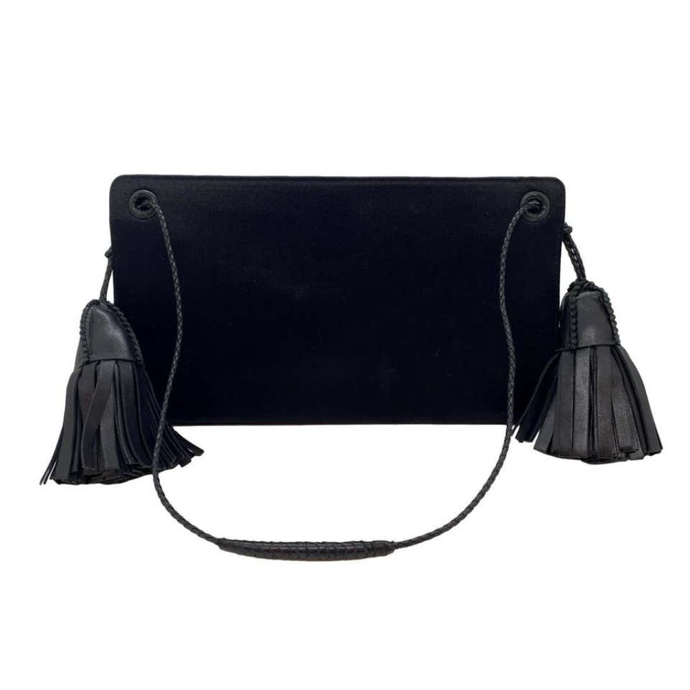 Bottega Veneta Satin Clutch Shoulder Bag